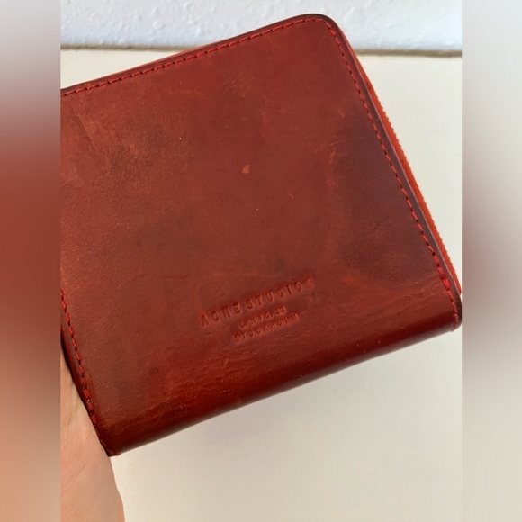 ACNE Studios Leather Zipper Wallet - Picture 2 of 11